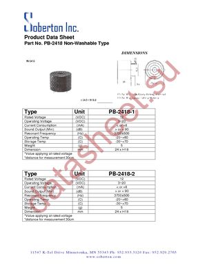 PB-2418-1 datasheet  